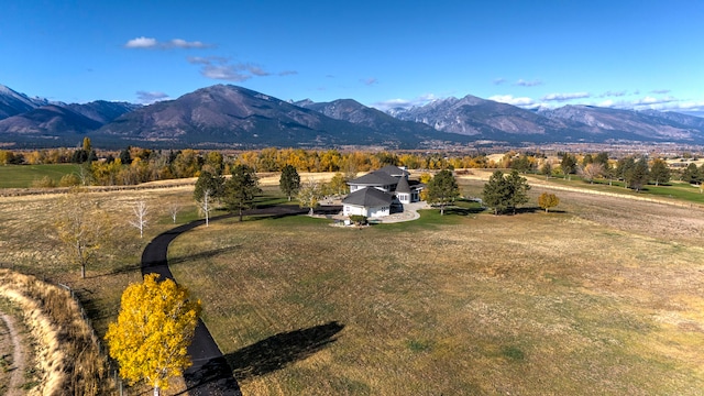 property view of mountains with a rural view