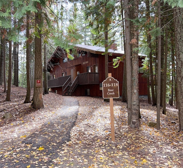 view of rear view of house