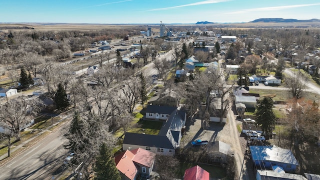 bird's eye view featuring a mountain view