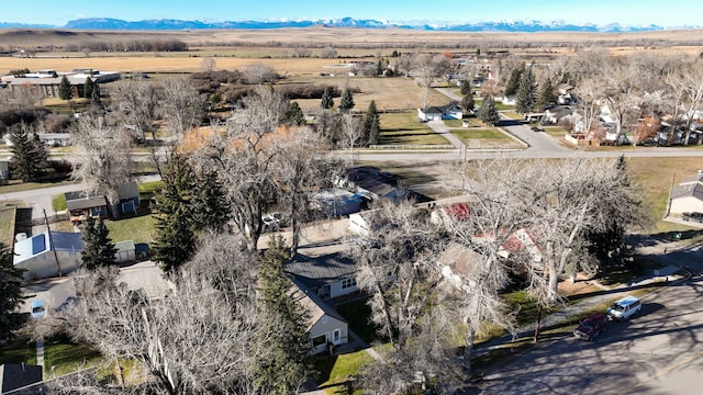 aerial view featuring a mountain view