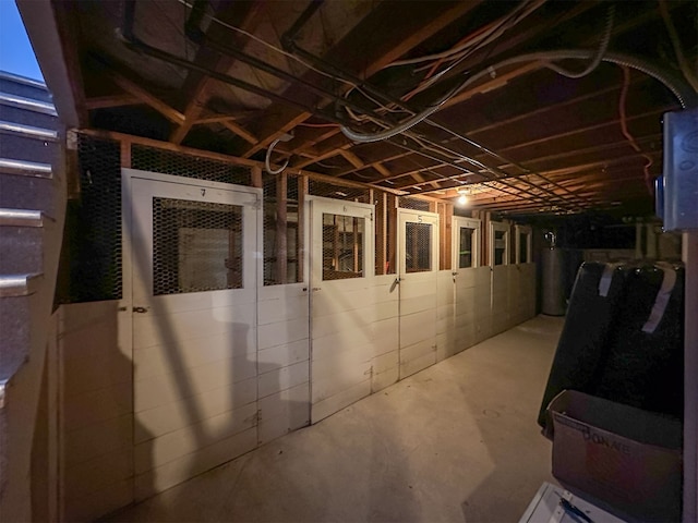 view of basement