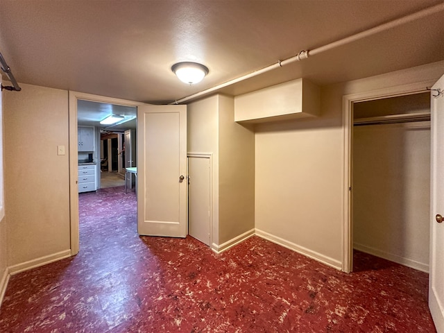 interior space featuring a closet