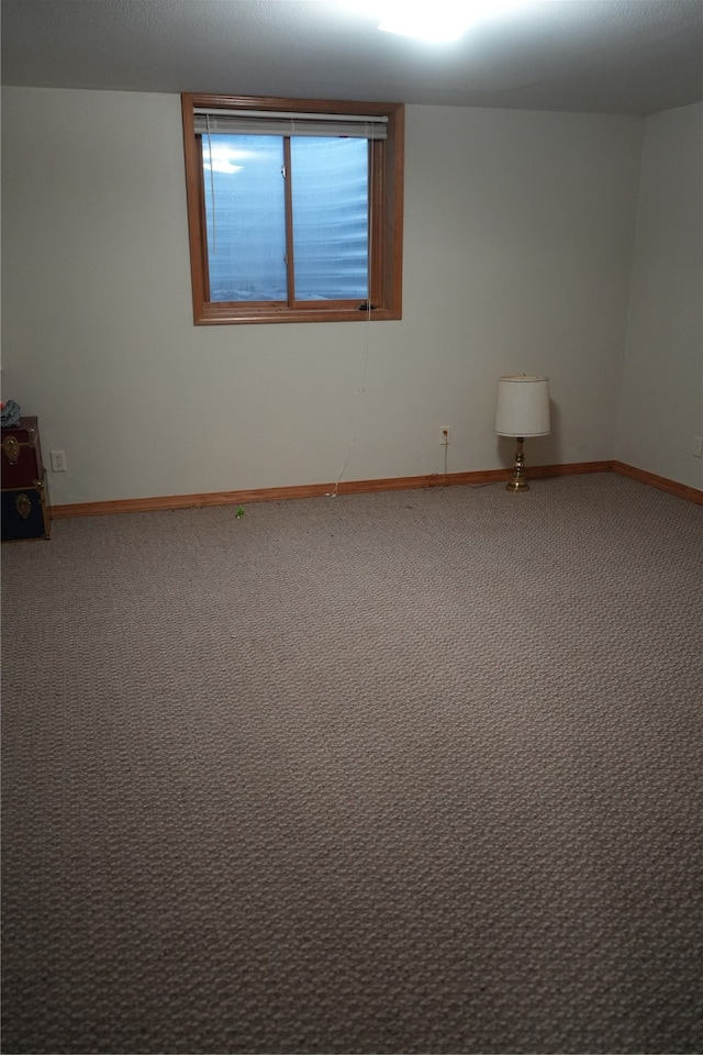 view of carpeted empty room