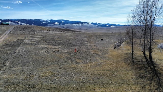 mountain view with a rural view