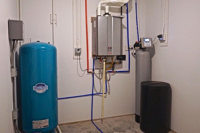 utilities featuring tankless water heater