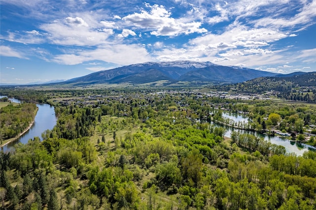 mountain view featuring a water view