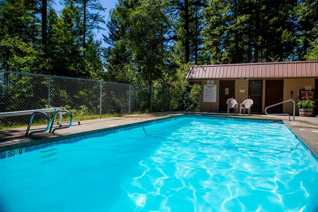 view of pool