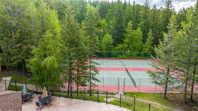 view of tennis court