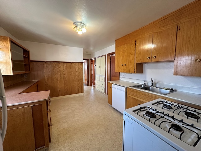 kitchen featuring sink, dishwasher, and stove