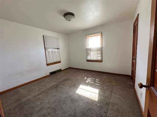 view of carpeted empty room