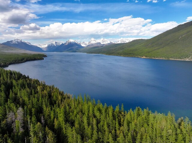 property view of water with a mountain view