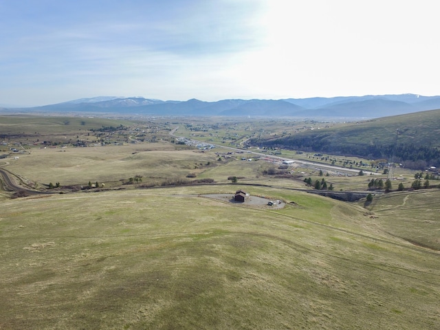 mountain view with a rural view