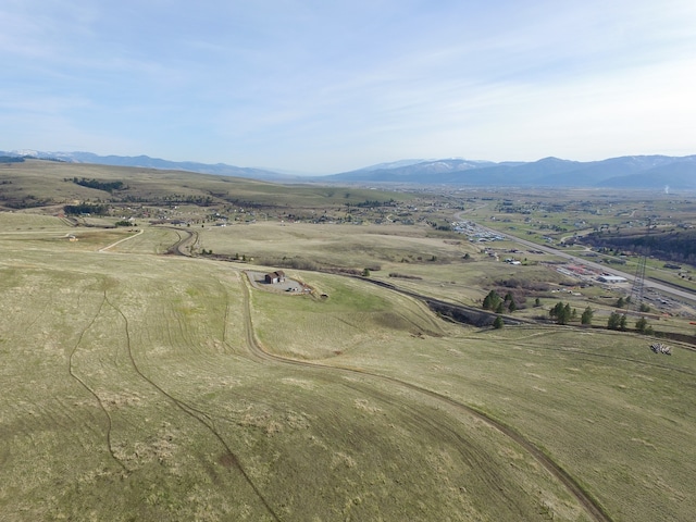 mountain view with a rural view