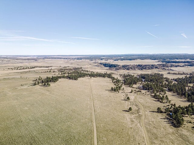 aerial view with a rural view