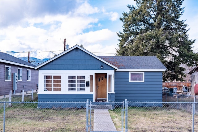 view of bungalow-style home