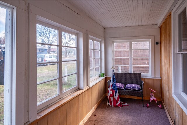 sunroom with a wealth of natural light