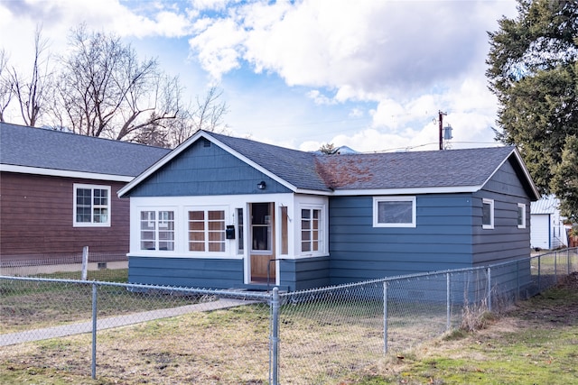 view of front of property