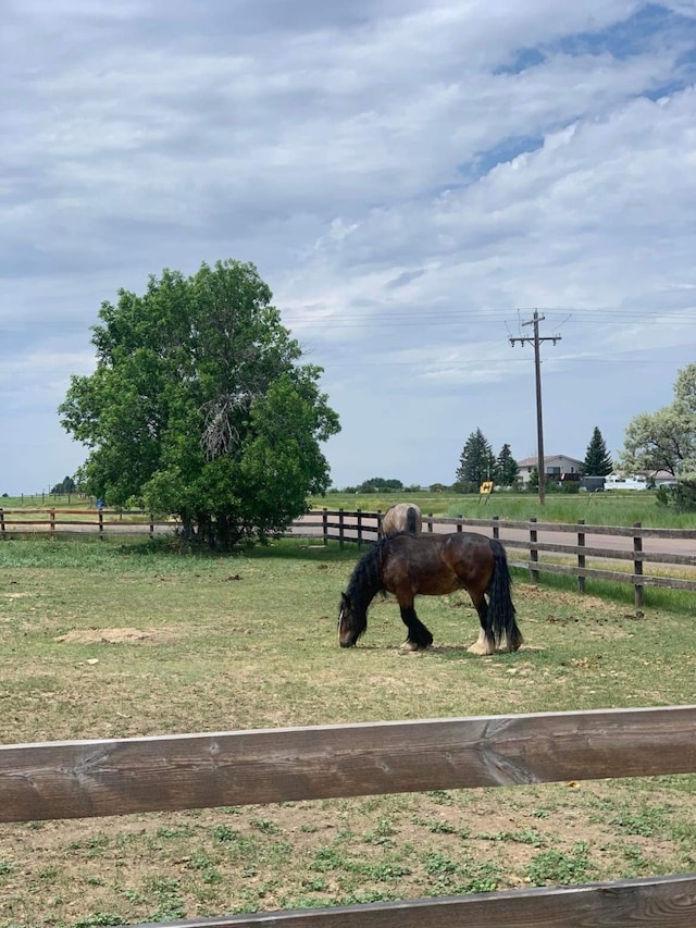 view of home's community with a rural view