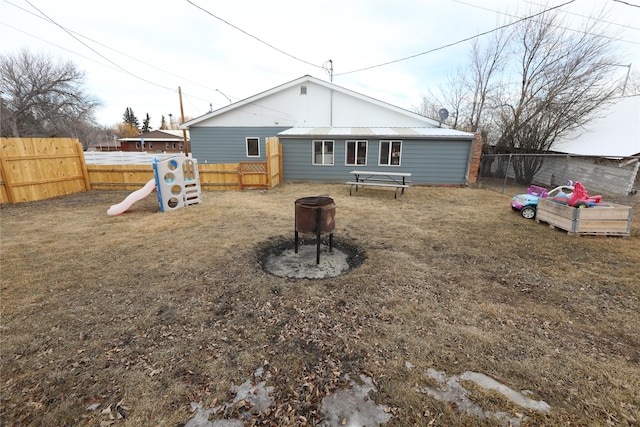 view of rear view of property