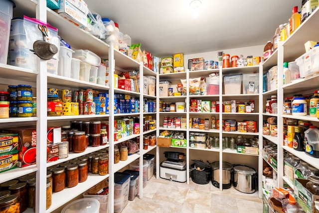 view of pantry