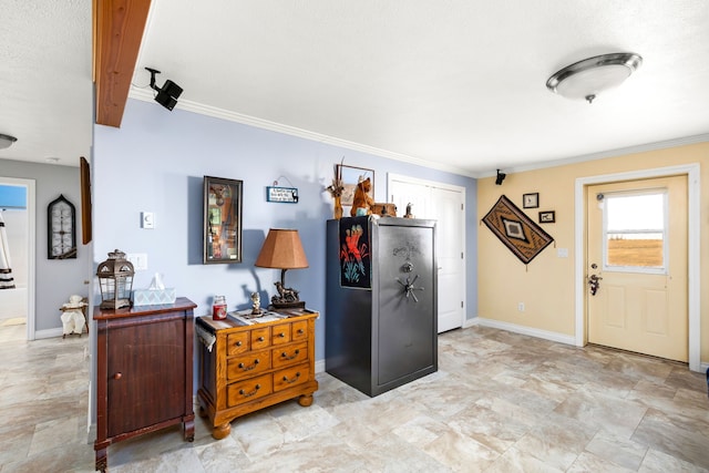 kitchen with crown molding