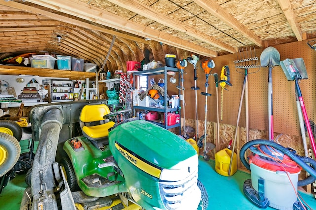 view of storage room