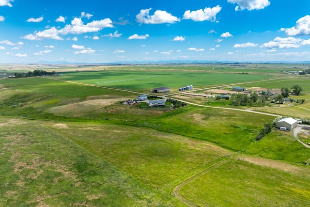 bird's eye view with a rural view