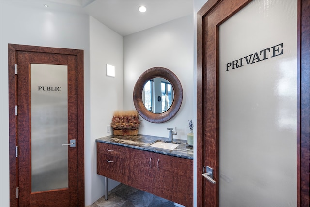 bathroom with vanity