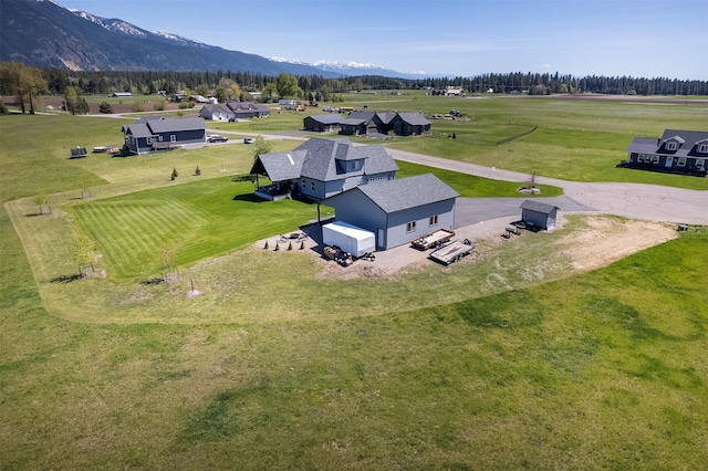 165 Jewel View Dr, Columbia Falls, MT 59912 - aerial view of sparsely populated area featuring a mountain backdrop