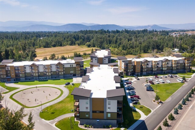 100 Woodlands Way Unit P-204, Kalispell, MT 59901 - aerial view featuring a mountain view