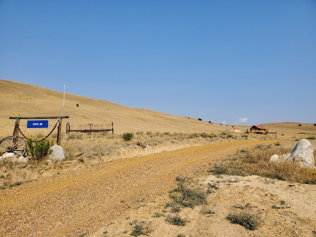 exterior space with a rural view