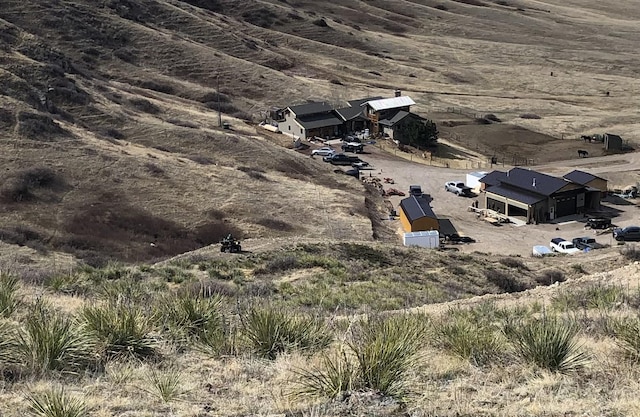 aerial view featuring a rural view