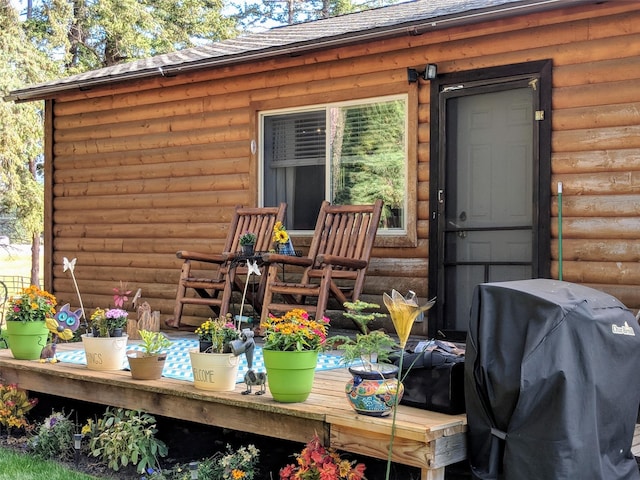 exterior space with grilling area