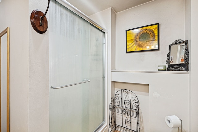 bathroom with walk in shower