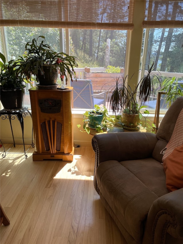 view of sunroom