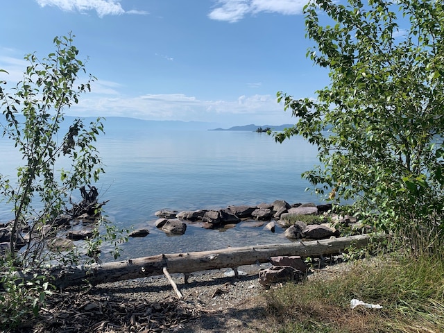 property view of water with a mountain view