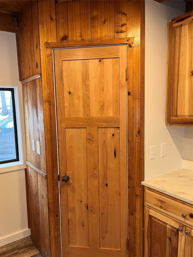 interior details featuring dark wood-type flooring