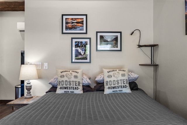 unfurnished bedroom with wood-type flooring