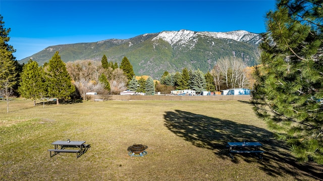 view of property view of mountains