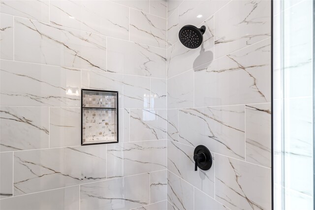 room details with tiled shower