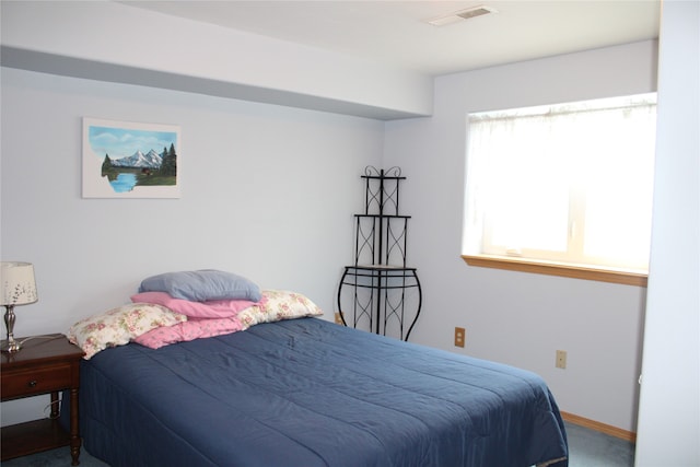 bedroom featuring carpet flooring