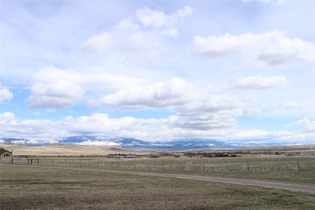 property view of mountains featuring a rural view