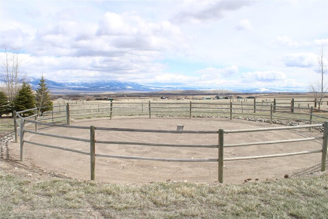 95 Furman Ln, East Helena, MT 59635 - view of yard featuring a view of countryside and an enclosed riding area