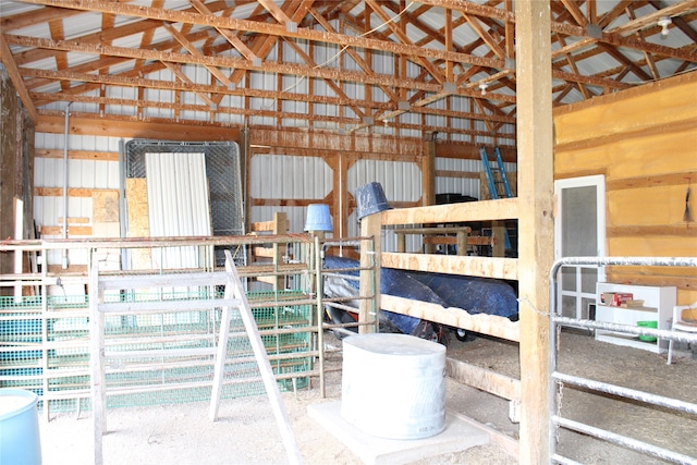 view of horse barn