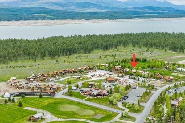 87 Rusty Iron Way, Eureka, MT 59917 - aerial view of property and surrounding area with a forest and mountains