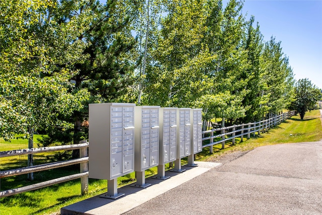 view of home's community featuring mail boxes