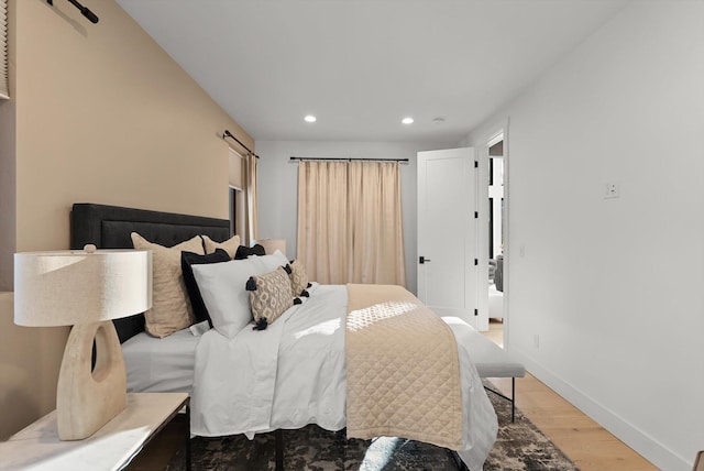 9 Cedar Pointe Loop, Columbia Falls, MT 59912 - bedroom featuring light wood-style floors and recessed lighting