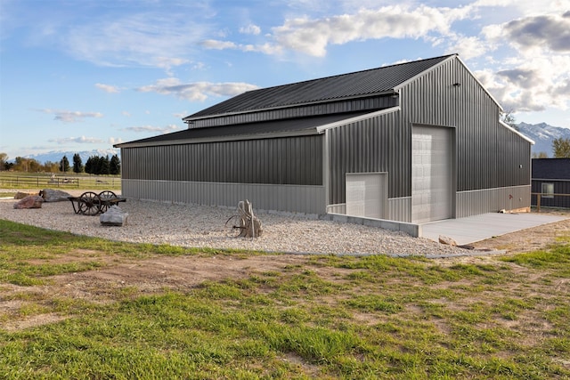 view of shed / structure with a garage