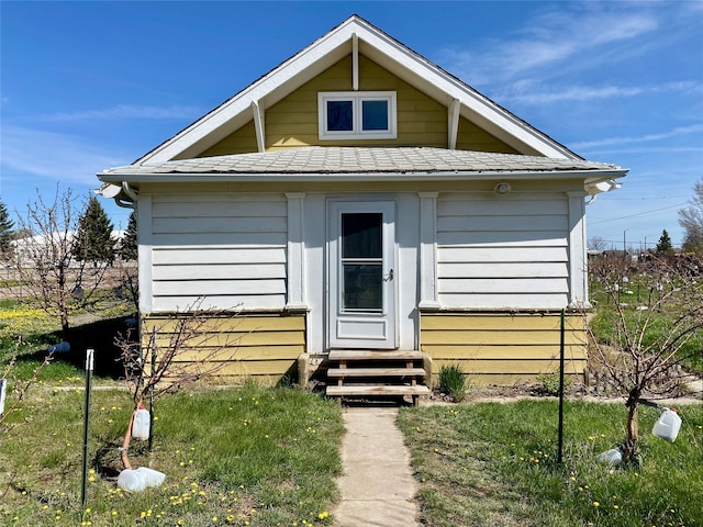 view of bungalow