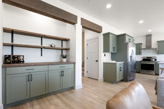 5539 Fireweed Loop, Helena, MT 59602 - hallway with light wood-style flooring and baseboards
